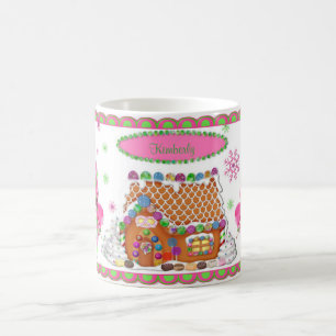 GINGERBREAD MUG - PERSONALIZE NAME - CHRISTMAS