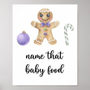 Gingerbread - name that baby food poster