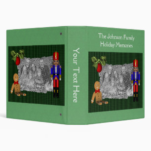 Gingerbread Nutcracker Christmas Personlized Binder