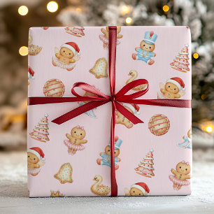 Gingerbread Nutcracker Wrapping Paper