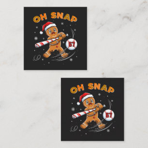 Gingerbread Oh Snap 67 Baseball Loyalty Card