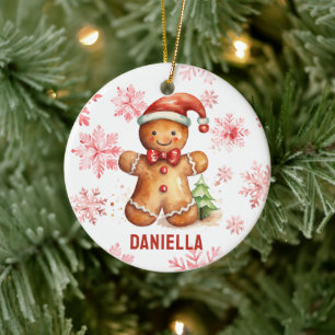 Gingerbread Personalized Tree Ornament