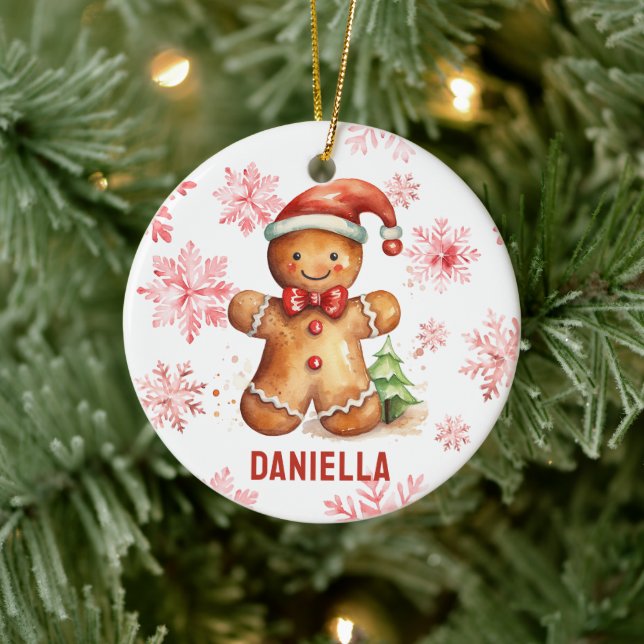 Gingerbread Personalized Tree Ornament (Tree)
