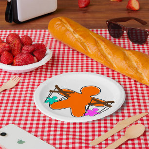 Gingerbread Puppet  Paper Plate