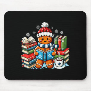 Gingerbread Reading Teacher Bookish Library Kids U Mouse Pad