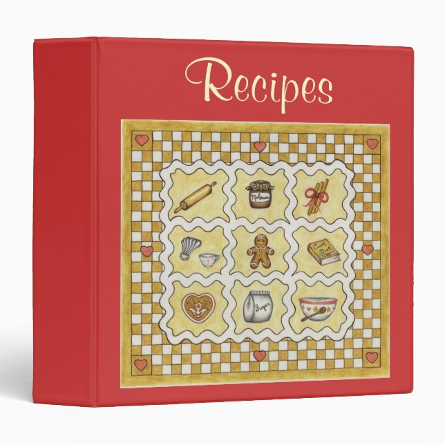 Gingerbread Recipe Binder (Front/Spine)