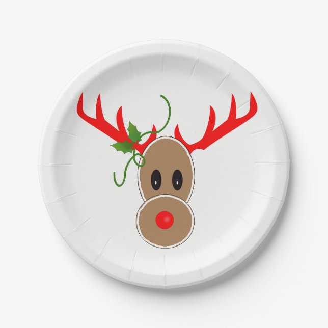 Gingerbread Reindeer Plates (Front)