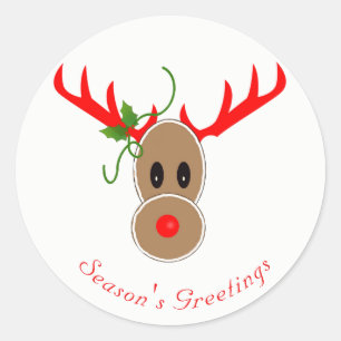 Gingerbread Reindeer Stickers