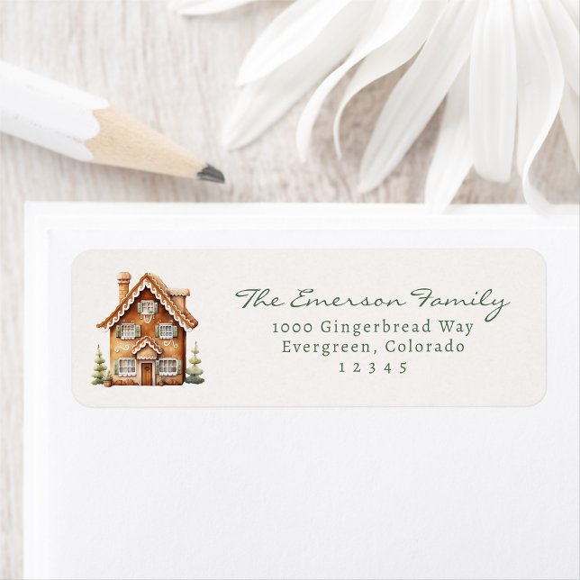 Gingerbread Return Address Label (Gingerbread Return Address Label
)