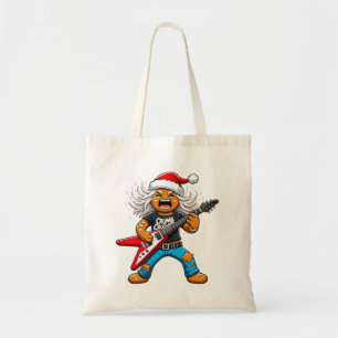 Gingerbread Rock Guitar Christmas 2026 Holiday Tote Bag
