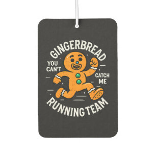Gingerbread Running Team Air Freshener