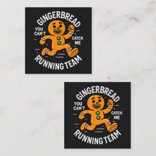 Gingerbread Running Team Enclosure Card