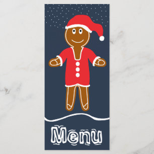 Gingerbread Santa Christmas Menu
