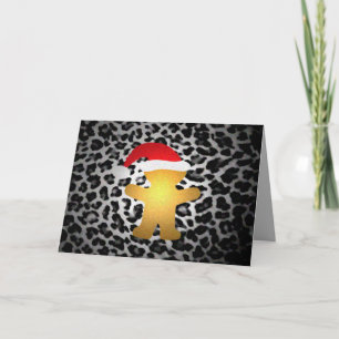 Gingerbread Santa Gone Wild Holiday Card
