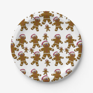 Gingerbread Santas Paper Plate