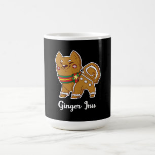 Gingerbread shiba inu Dog gift for christmas Magic Mug