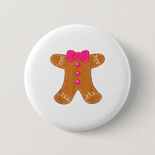 Gingerbread Shirt Adult Kids Men Women Cookie Cost 2 Inch Round Button