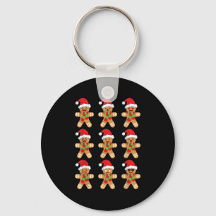 Gingerbread Shirt Funny Cute Christmas Gingerbread Keychain