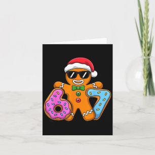 Gingerbread Six Seven 67 Ice Cream Drip Christmas  Card
