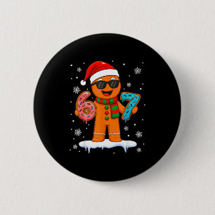 Gingerbread Six Seven 67 Meme 6 7 Funny Christmas 2 Inch Round Button