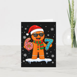 Gingerbread Six Seven 67 Meme 6 7 Funny Christmas  Card