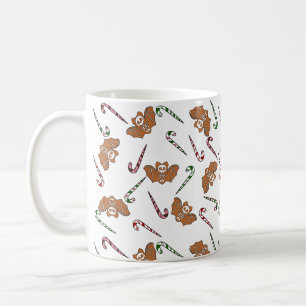 Gingerbread Skeleton Bat Coffee Mug