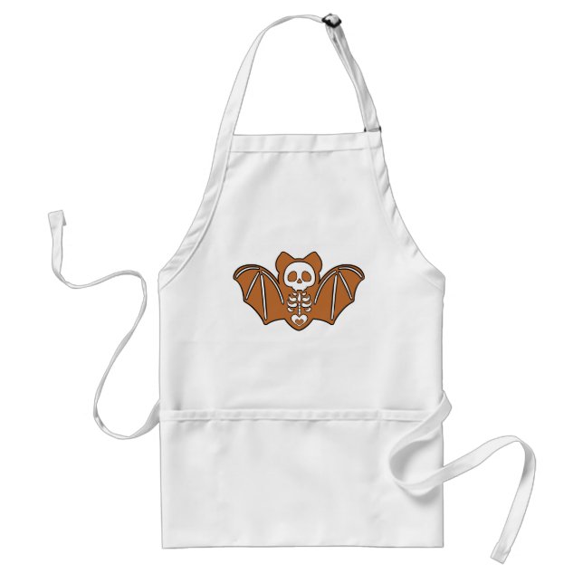 Gingerbread Skeleton Bat Standard Apron (Front)