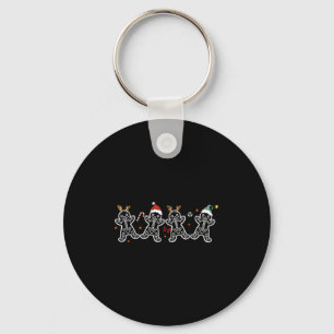 Gingerbread Skeleton Christmas Radiology Shir Xray Keychain