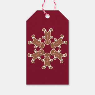 Gingerbread Snowflake Gift Tags
