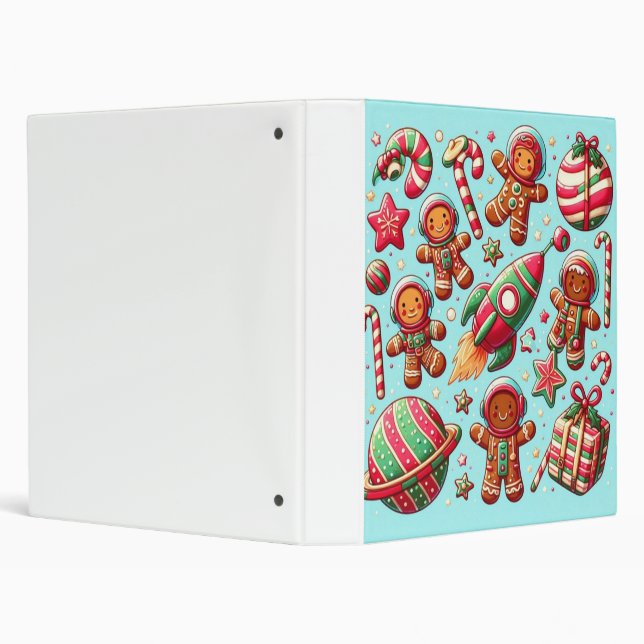 Gingerbread spaceship christmas binder (Background)