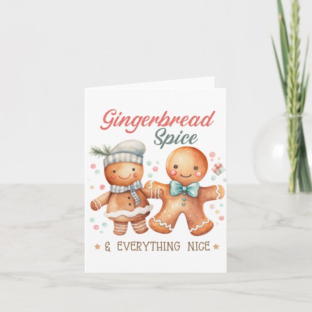 Gingerbread Spice and Everything Nice Invitation (Front)