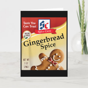 Gingerbread Spice Condiment Spice Costumes Group M Card