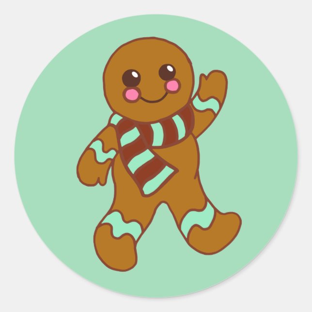 Gingerbread Sticker (Front)