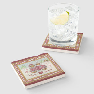 Gingerbread Stone Coaster