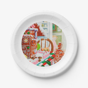 GINGERBREAD SURPRISE 7" Round Paper Plates