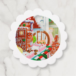 GINGERBREAD SURPRISE Scalloped Gift Tags