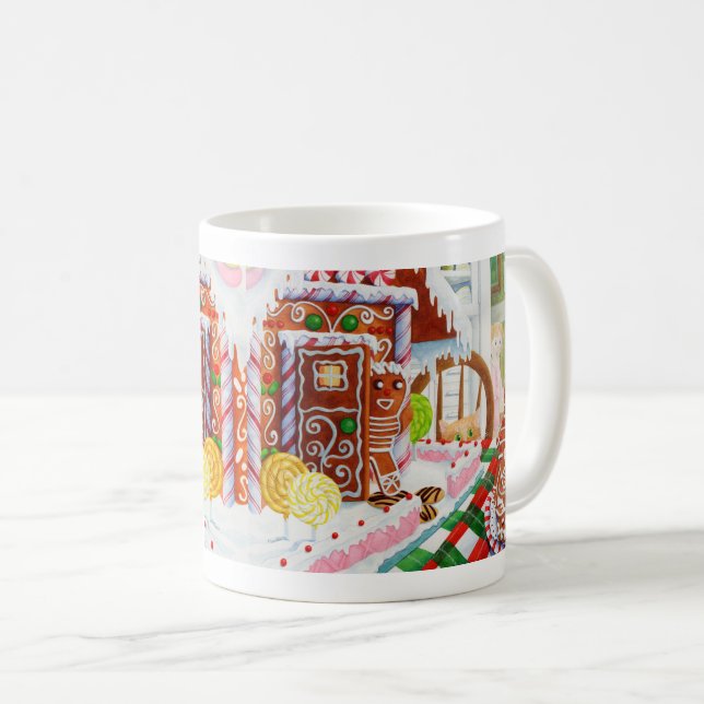 GINGERBREAD SURPRISE White Mug (Front Right)
