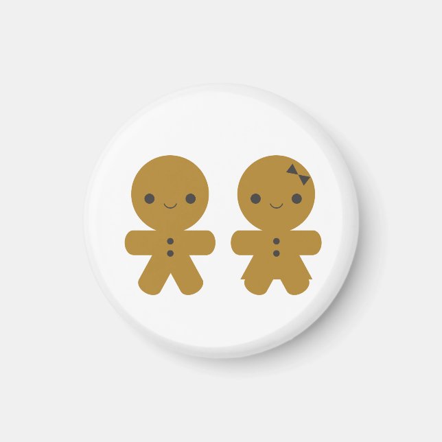 Gingerbread Sweethearts Magnet (Front)