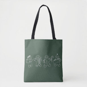 Gingerbread Teacher Christmas Holiday Teacher Tote Bag