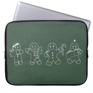 Gingerbread Teacher Christmas Holiday Teacher Xmas Laptop Sleeve
