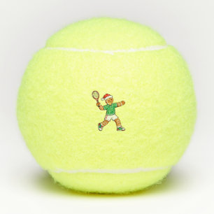Gingerbread Tennis Christmas 2026 Holiday Sports Balls
