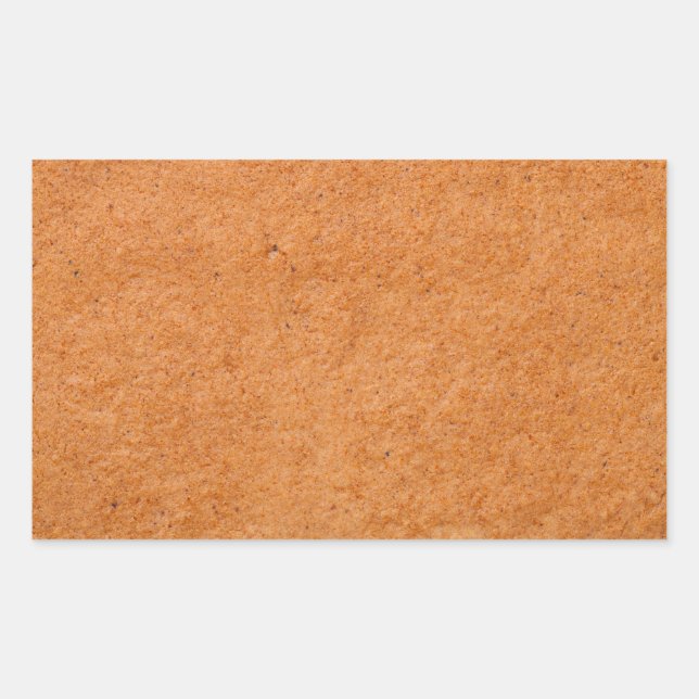 Gingerbread Texture For Background. Top View Sticker (Front)