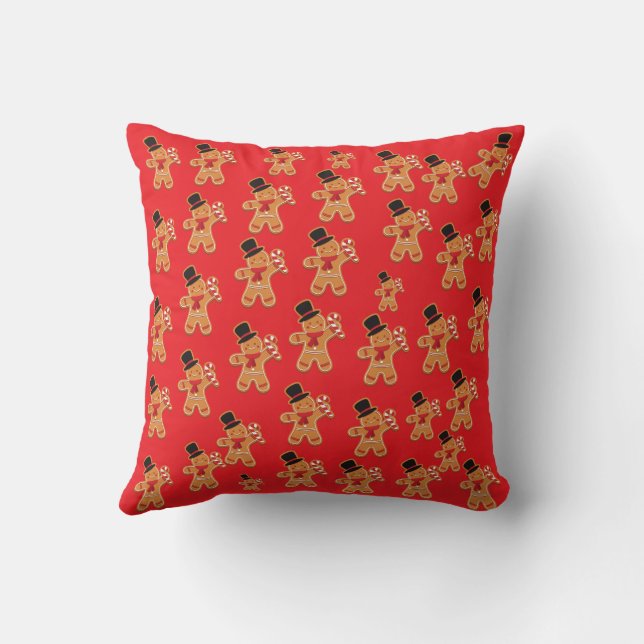 Gingerbread  throw pillow (Back)