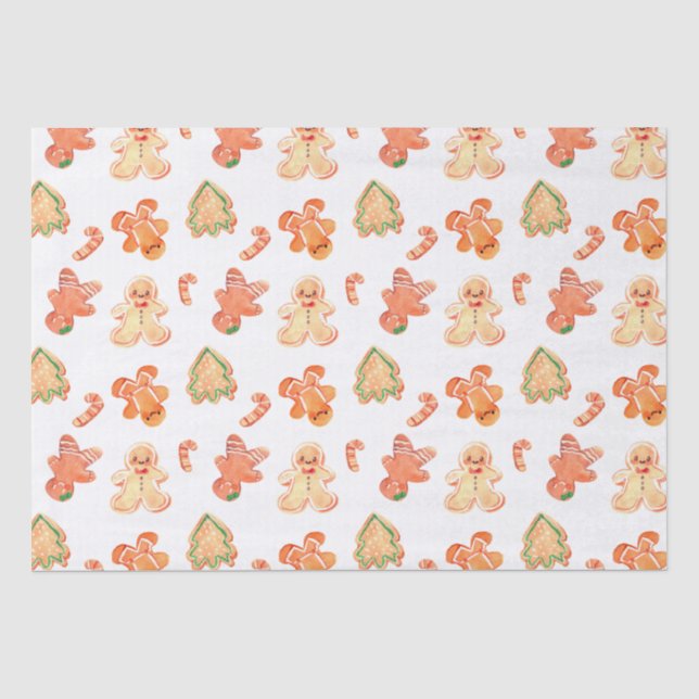 Gingerbread Tissue Paper (Front)
