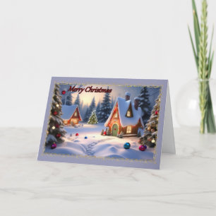 Gingerbread Town Christmas Card