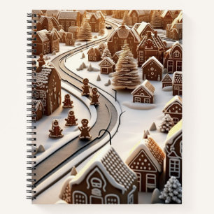 Gingerbread town notebook