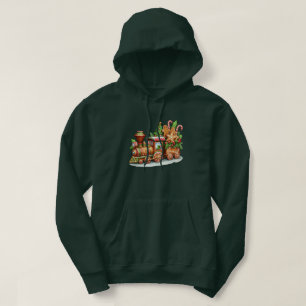 Gingerbread Train Holiday Men's Hoodie