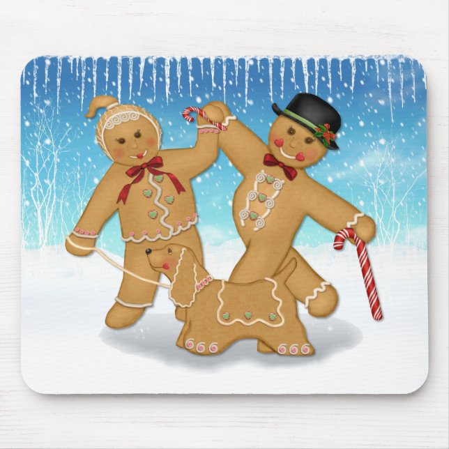 Gingerbread Trio Mouse Pad (Front)