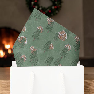 Gingerbread Village Christmas Tissue Paper