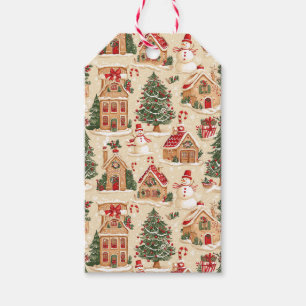 Gingerbread Village Gift Tags